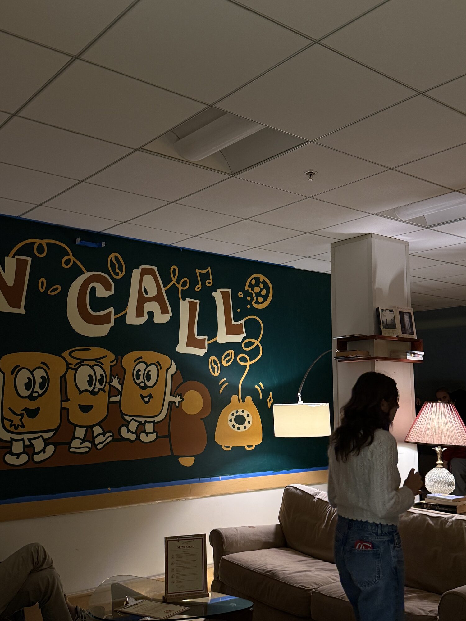 The On Call mural in the space